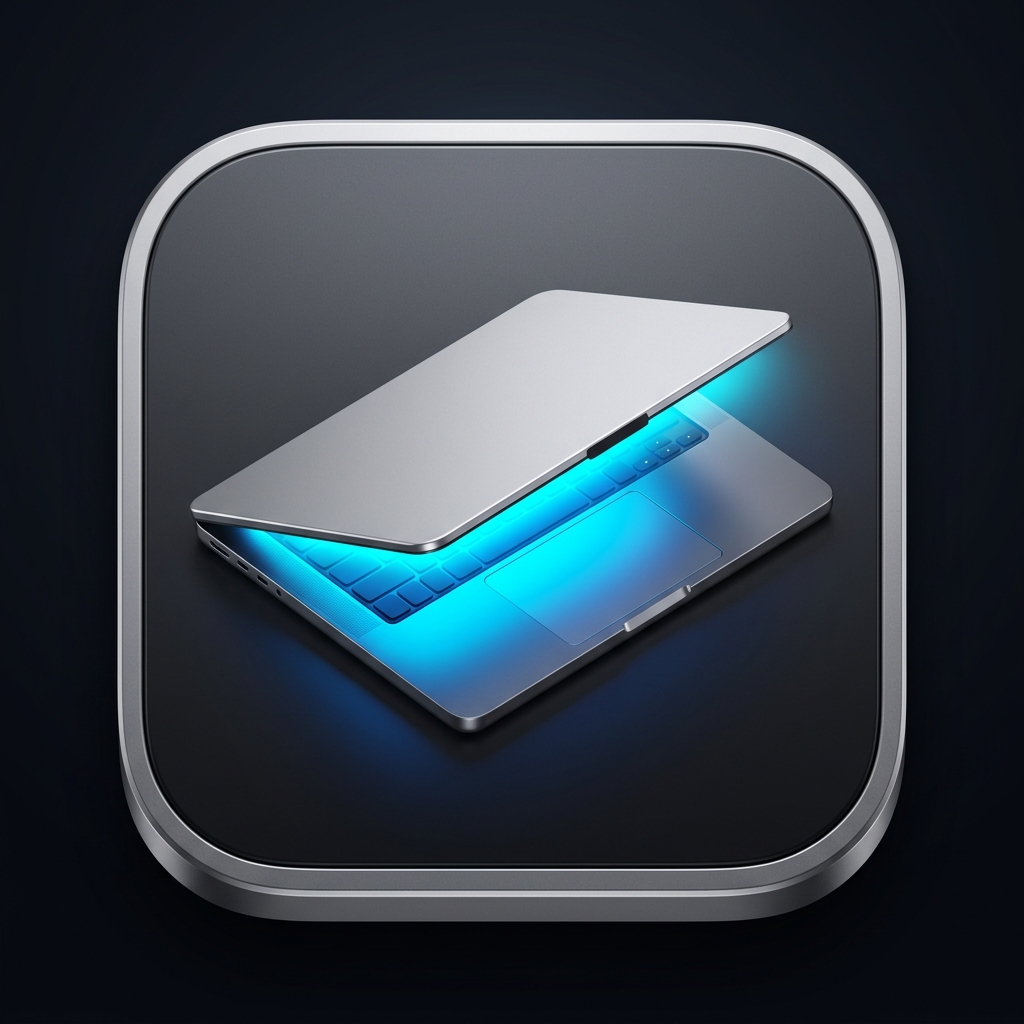 Open Clamshell 3D Neon Art